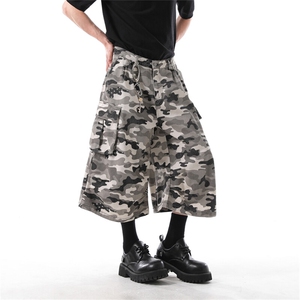 903-AK056-特P55  【S-3XL】 白迷彩七分短裤4图片