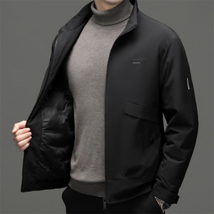 CAH9317钱塘2020-2冬季厚款立领时尚休闲简约中年男士羽绒服P225