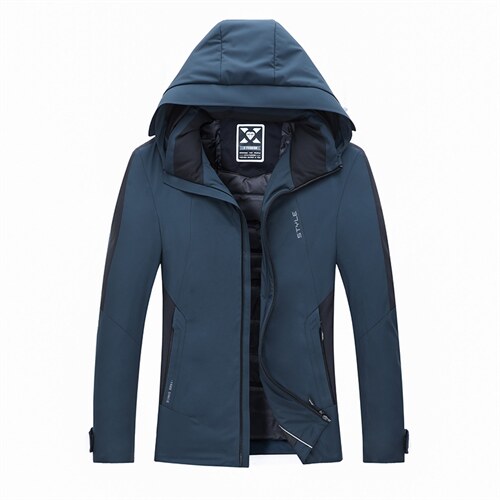冬季羽绒服加厚中年男羽绒棉服冬装外套爸爸装上衣SFT93908-P295图片