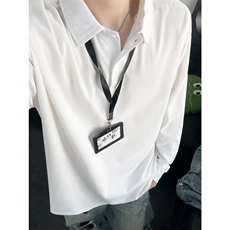 PL9010-P21-控48-现货POLO衫男长袖T恤纯色翻领透气网眼，男装Polo衫，星座116