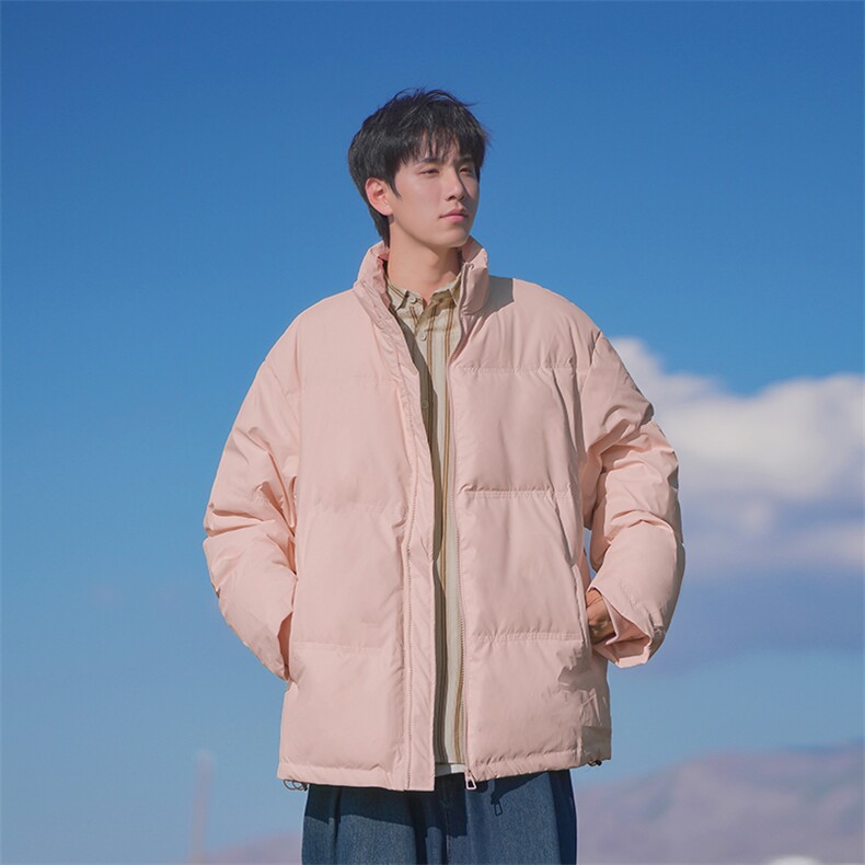 A408-23W8334*冬季纯色百搭立领羽绒服外套P198-新标90白鸭绒,男装羽绒服,电商A408