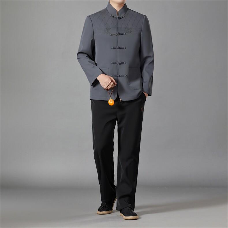 BA5802T春秋唐装喜庆盘扣套装主推民族服装唐装P170图片