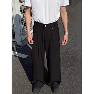 西裤男夏季薄款冰丝垂感西装裤男士透气速干百搭休闲裤 KX05图片