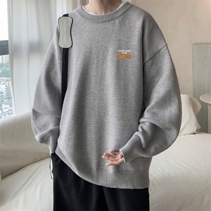 圆领毛衣男大码针织衫男毛线衣线衫M67350-P45 加绒款-P65图片
