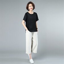 2021年夏新款套装休闲大码宽松女套装3207-2款套装，女装套装/套裙，秋牧寒烟