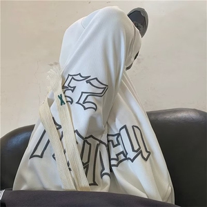 美式oversized宽松休闲长裤高街ins潮牌直筒卫裤男新款 K4614-P35图片