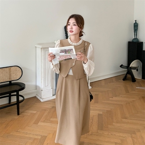 秋季新款假两件套连衣裙B191-1156-P125-K188图片