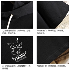 LD54078-P45连帽短袖t恤男大码胖子带帽五分袖中袖砖墙挂拍，男装T恤，电商A040A