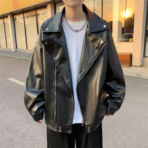 皮衣春季外套男韩版青年情侣PU皮夹克机车服JK026-P63图片