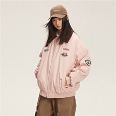 2025冬款翻领摇粒绒拼色绣标棉服-5661-228，男装棉衣，电商S012（CATTEE）