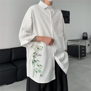 夏季沙滩衬衫男夏威夷风格衬衫潮流开衫休闲外衣宽松CY709-P32图片