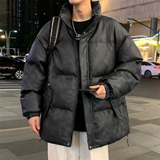 可二开高品质潮牌宽松PU皮衣棉服情侣棉衣A161-MY8170，男装皮衣，电商A161
