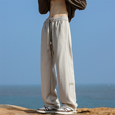 B225-海边-K2178-P63-X79--日系垂感宽松直筒裤--聚酯纤维，男装休闲裤，电商B225