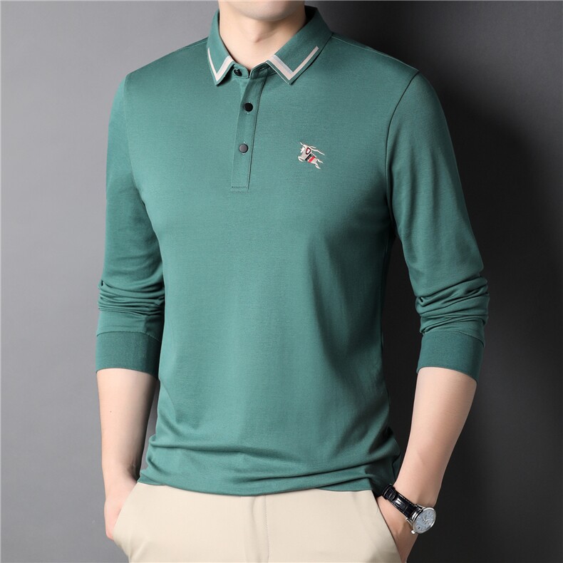 CE612钱塘2020-2中年男士春秋新款商务休闲简约长袖T恤货稳P62,男装T恤,钱塘207-2