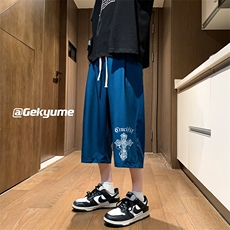 冰丝七分裤男大码速干短裤男五分裤QK72268-P25，男装休闲裤，电商A040