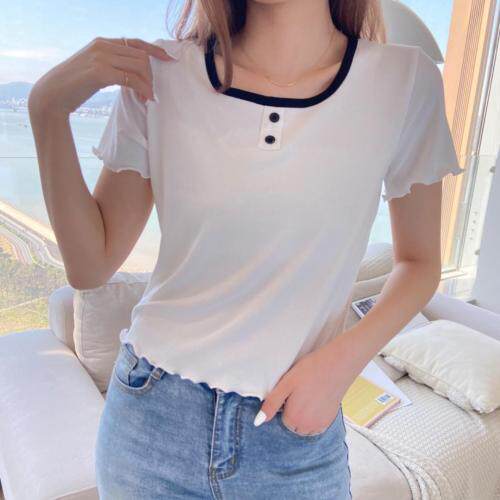 【现货】2021Tata-studio拼色T，女装，她她蜜制