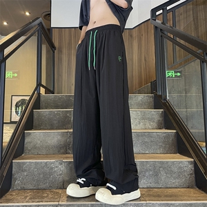 夏季新款设计感休闲裤男美式高级感宽松阔腿冲锋裤 现货K7915-P32图片