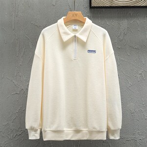 新款POLO衫灰墙挂拍华夫格休闲套头上衣PL3312-P37控58图片