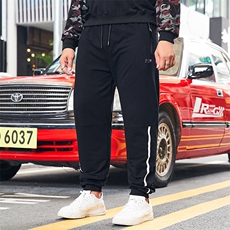L-9XL秋装新款男士休闲运动裤纯色健身长裤加肥加大码8588款，男装休闲裤，星座802