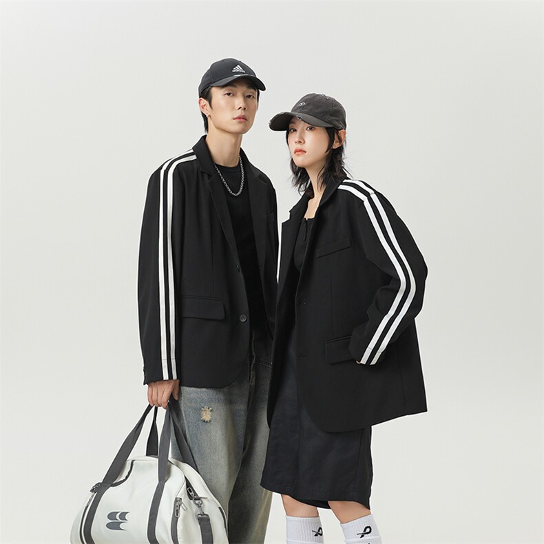 休闲情侣西装外套韩系氛围感穿搭高街英伦雅痞西服A436-2518-P95，男装西服套装，电商A436