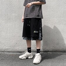男士短裤夏季排扣运动裤韩版潮流宽松痞帅休闲五分裤潮牌D800-P28,男装休闲裤,星座1008-1