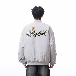 白底抖音直播带货得物高品质棒球领飞行夹克棉衣M1352P88图片