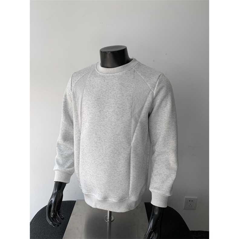 WY804-尺码M-3XL-P32-美式重磅正肩内搭小领口打底衫卫衣,男装T恤,星座1811B