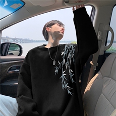 抖音得物高品质风麂皮绒宽松圆领卫衣wyjp262-特35控69，男装卫衣，星座605(原A050)