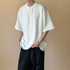 现货-主推设计感潮牌短袖T恤男个性半袖上衣A351-AT2473-P45，男装T恤，电商A351
