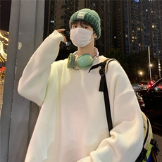 港风夜景宽松休闲圆领毛衣A247-M800常规特批35加绒特批50控78，男装针织衫/毛衣，电商A247