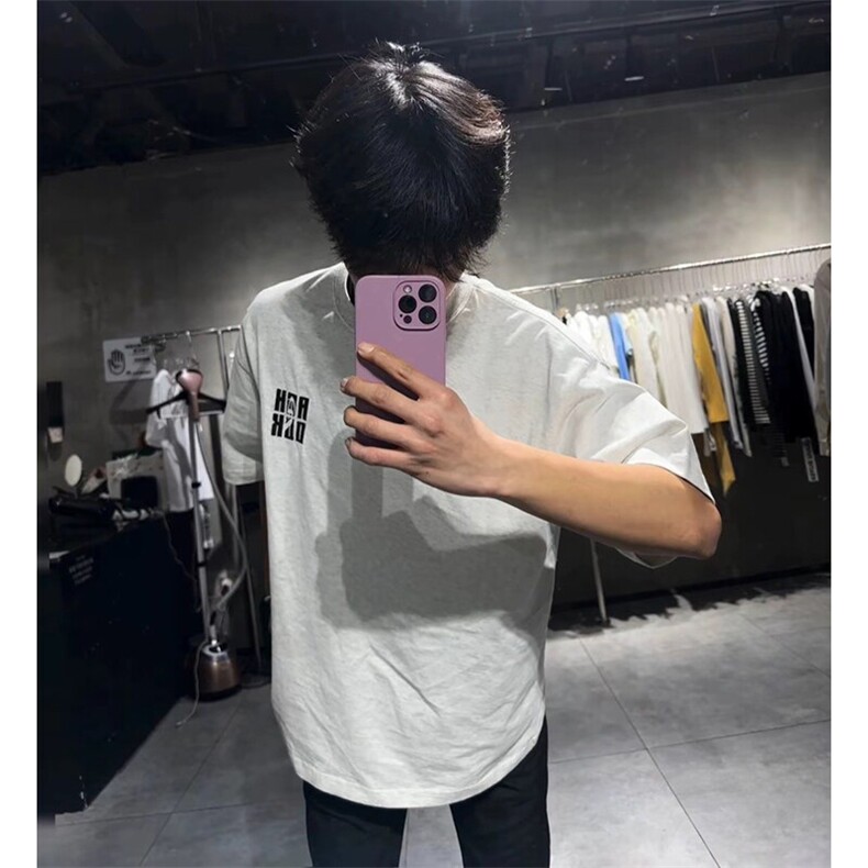 万针全刺绣工艺抖音得物高品质260克重磅纯棉双纱美式高街短袖T恤,男装T恤,电商A486-1