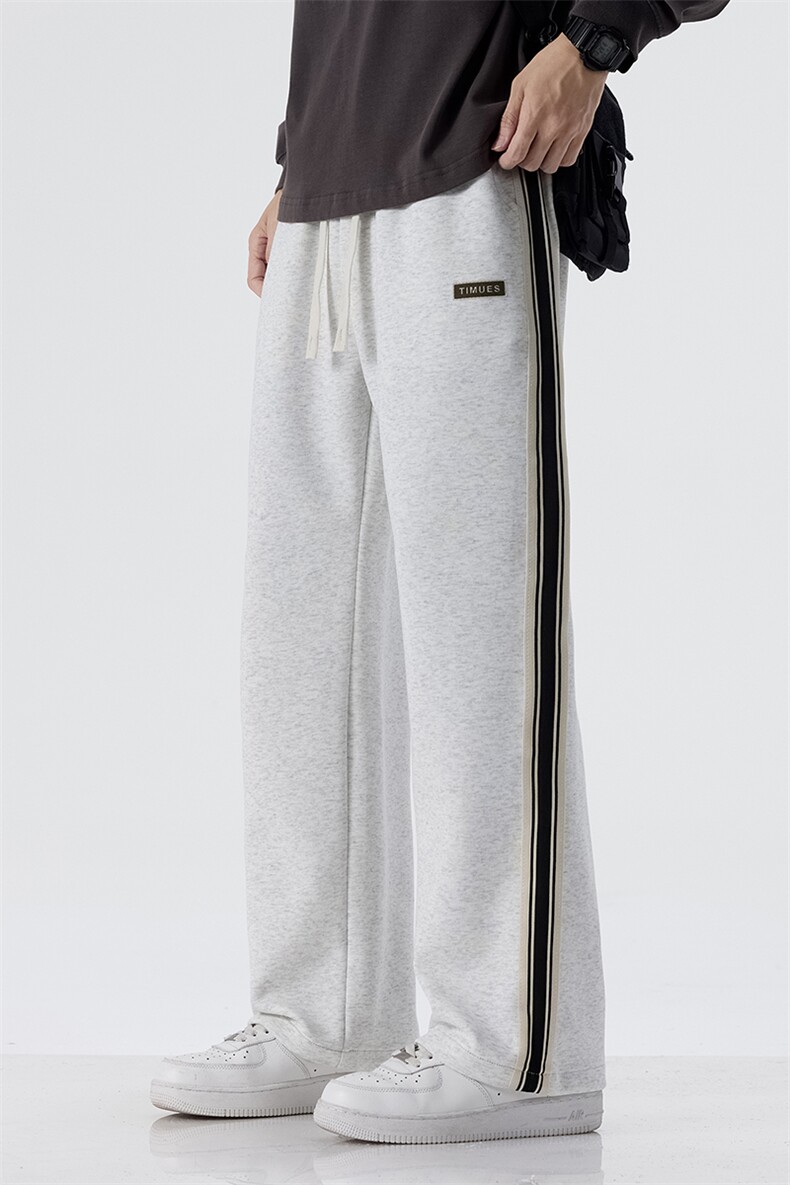 卫裤男士季2025新款宽松直筒裤子阔腿青少年运动休闲长裤D015-P45,男装休闲裤,星座509