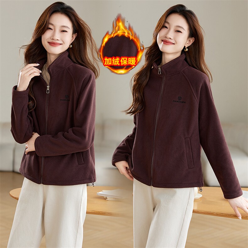 外套女春秋款2025新款妈妈宽松大码洋气冲锋衣夹克上衣，女装卫衣/绒衫，韩派