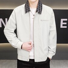 春秋季夹克男翻领外套男休闲百搭青年外套上衣N2603-P75，男装夹克，星座310B-3