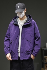 2025款男士夹克外套春秋男装休闲潮流百搭连帽男外套91017-P105，男装夹克，电商D215