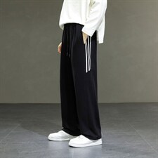 22/秋冬新款港风运动裤潮牌休闲裤潮流男裤直筒拖地裤子男士K58，男装休闲裤，星座815-2
