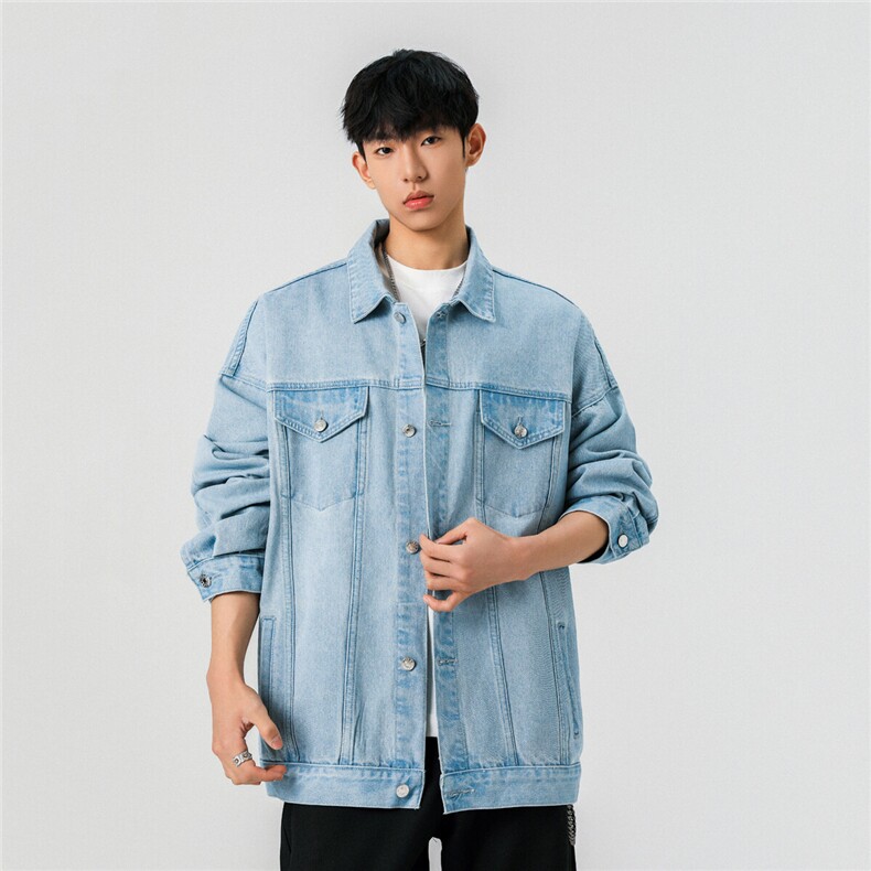 25款抖音品质牛仔夹克宽松韩版工装潮流水洗外套N999/P98148,男装夹克,星座202