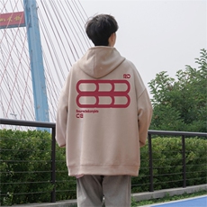 2025秋季新款美式潮牌设计感麂皮绒连帽卫衣wljp7421-特p45控79，男装卫衣，星座605(原A050)