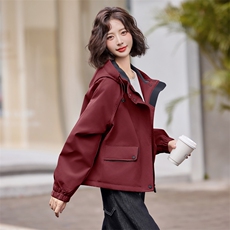 加绒加厚派克服棉服女2025冬季新款小个子宽松休闲连帽工装冲锋衣，女装派克服，慕依路