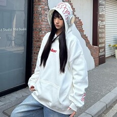 新款秋冬套头连帽上衣青少年休闲宽松运动加绒外套WYS522，女装短外套，星座516A