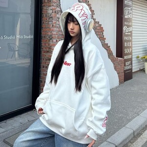 新款秋冬套头连帽上衣青少年休闲宽松运动加绒外套WYS522,女装短外套,星座516A