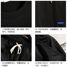 TD56202-P35短袖t恤套装男短裤两件套男装搭配一套帅气砖墙，男装T恤，电商A040A