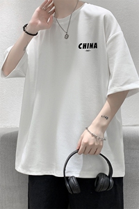 HT73248-P22 华夫格t恤男短袖男大码五分袖 大皂风图片