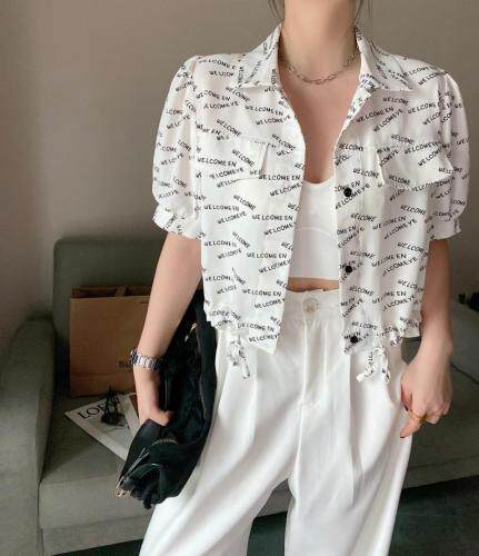 字母印花小外套，女装，沐·沐