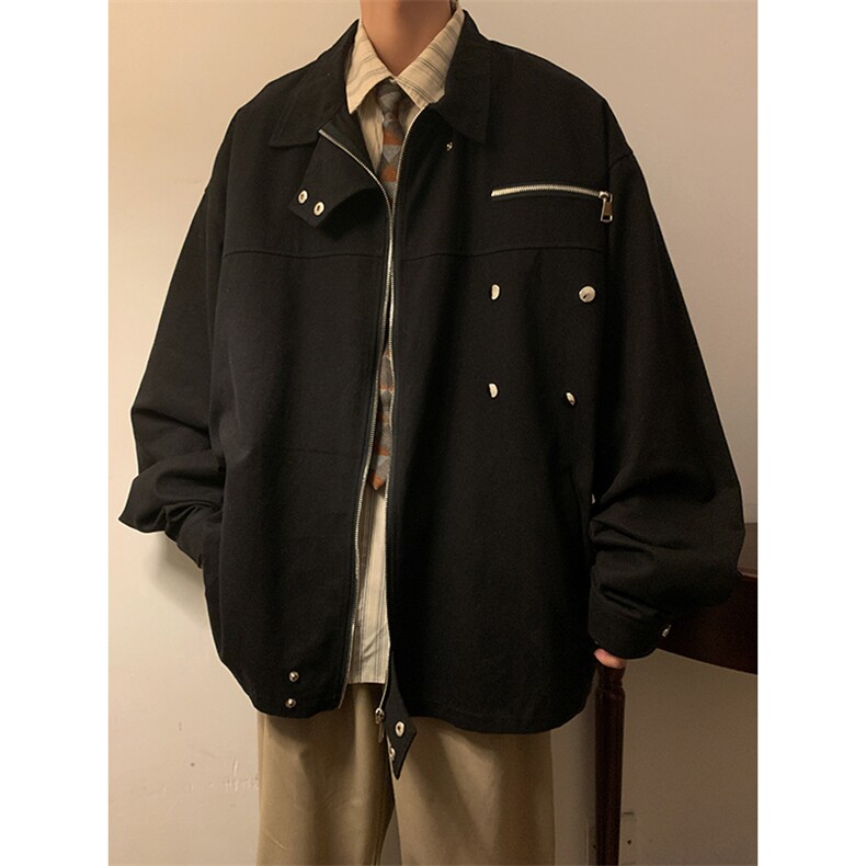 春秋夹克日系机能外套小众设计感上衣港风潮1016-1JK53P88K118,男装夹克,星座1016-1（原电商B408-1）