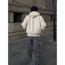 男时尚休闲短款夹克冬季新款宽松百搭纯色外套JM66-P105，男装夹克，星座208-5