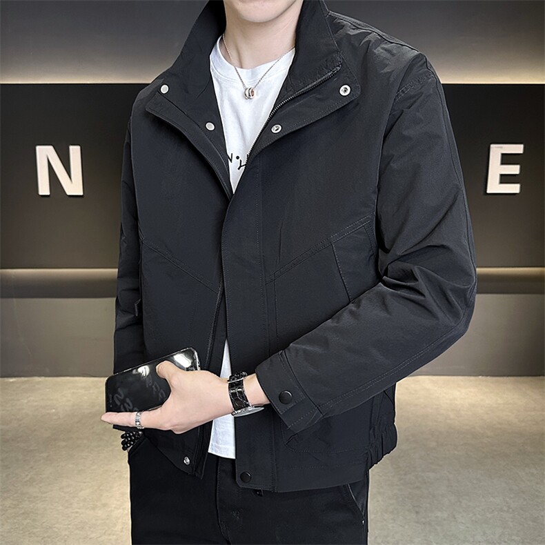 2025新款秋季夹克外套男士立领衣服潮流新品男装上衣 A225-6801图片