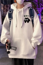CM072P60加绒65重磅纯棉卫衣秋冬新款高街帽衫宽松潮牌连帽外套，女装短外套，星座304A