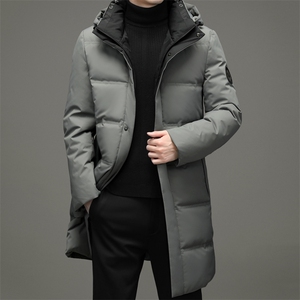 2021长款商务休闲爸爸外套中年男冬款休闲保暖羽绒服ZG2940-P360图片