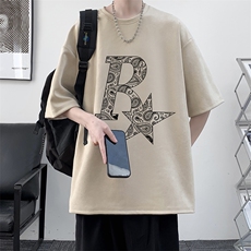 麂皮绒短袖t恤男大码半袖男大皂风JD82328-P25，男装T恤，电商A040